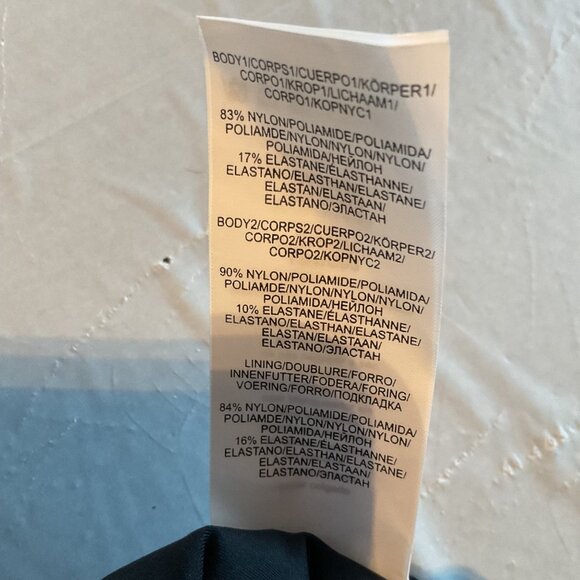 NWT La Blanca Black Push-Up One Piece Swimsuit Cutout & Adjustable Straps Sz 12 - Picture 9 of 12